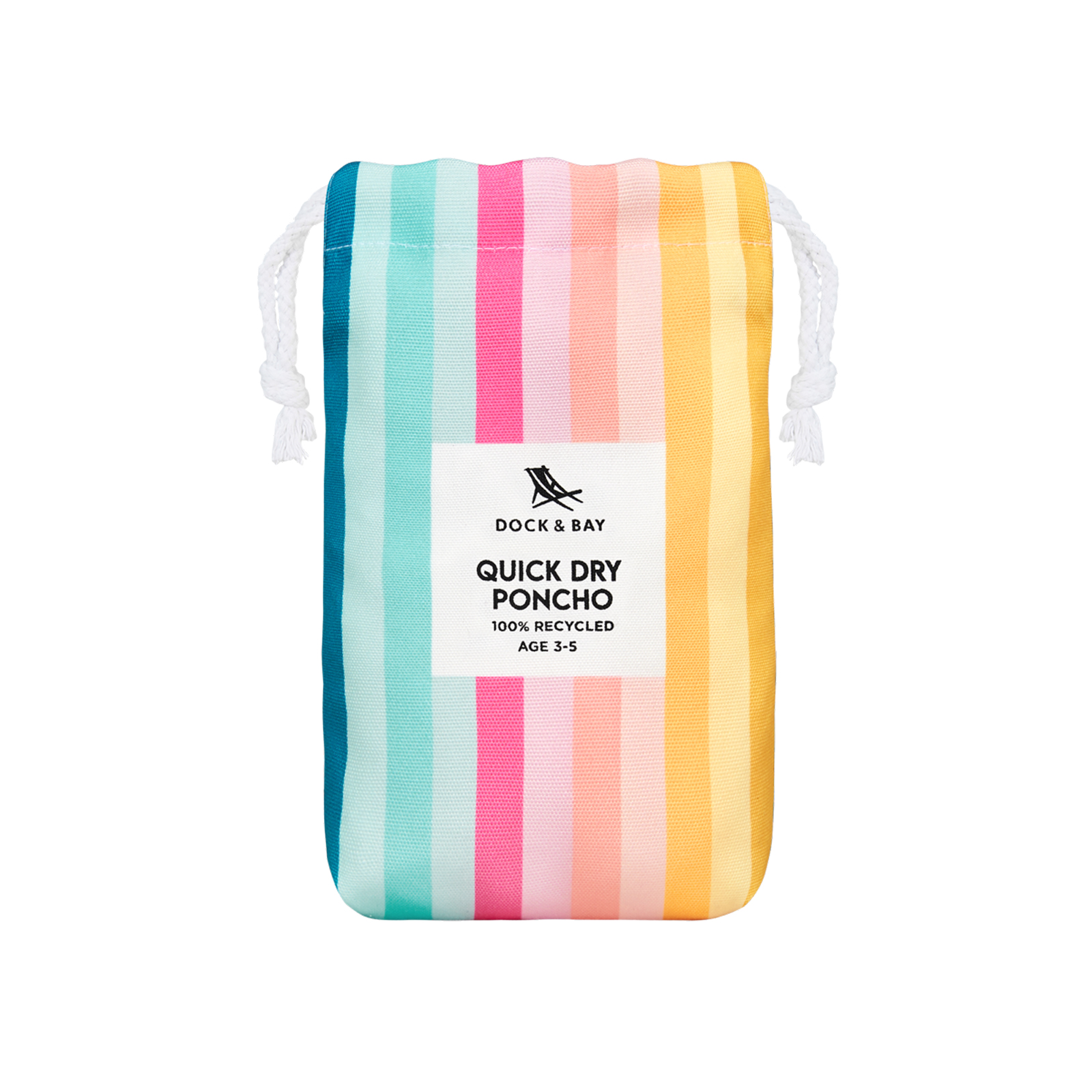 Poncho 3-5 Coastal Candy