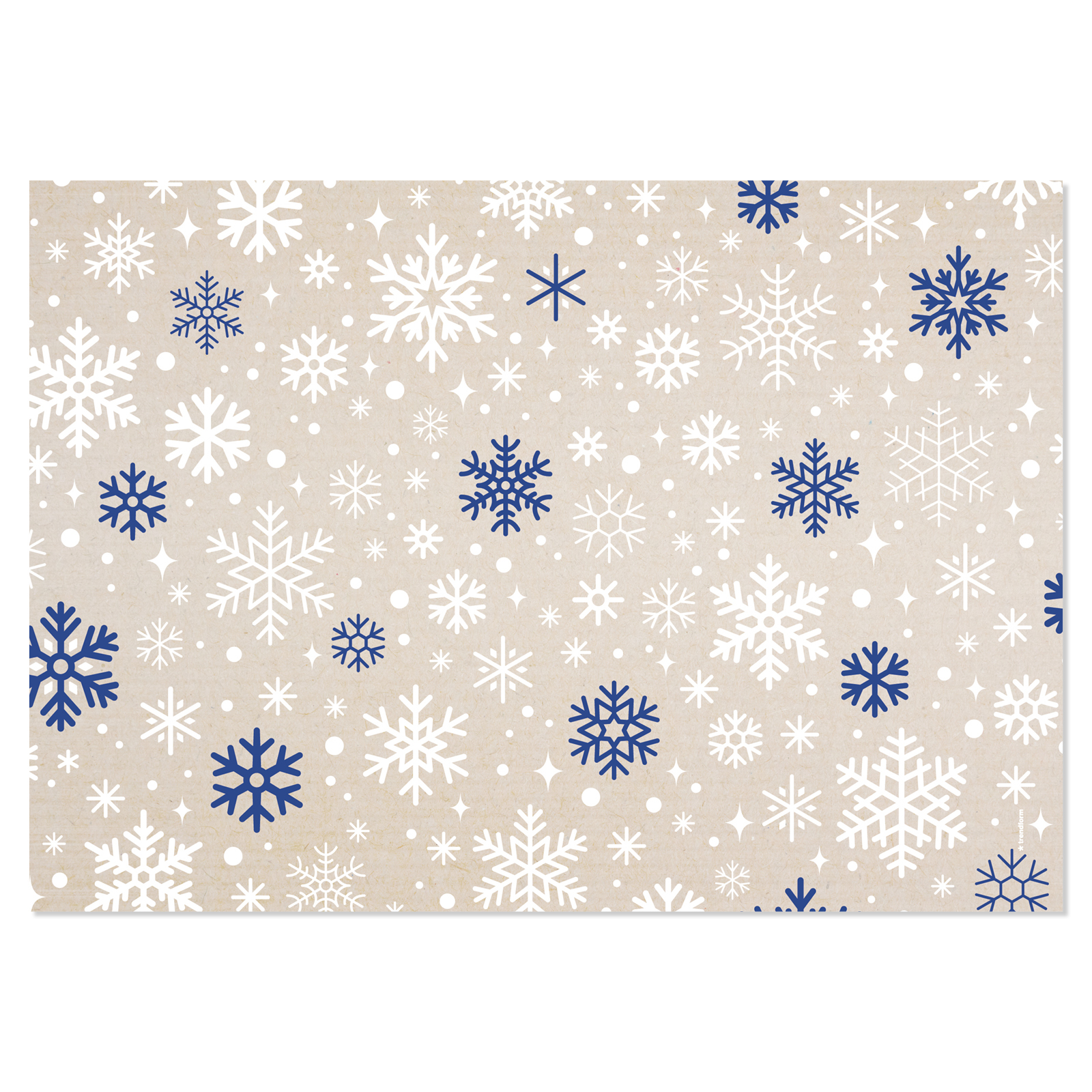 Paper placemat FROSTY 4 x 12 sheets