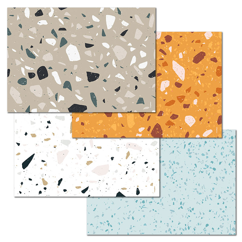 Paper placemat TERRAZZO 4 x 12 sheets
