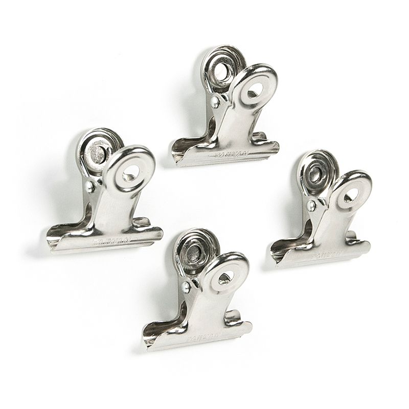 Magnetic clip GRAFFA set of 4 chrome-plated