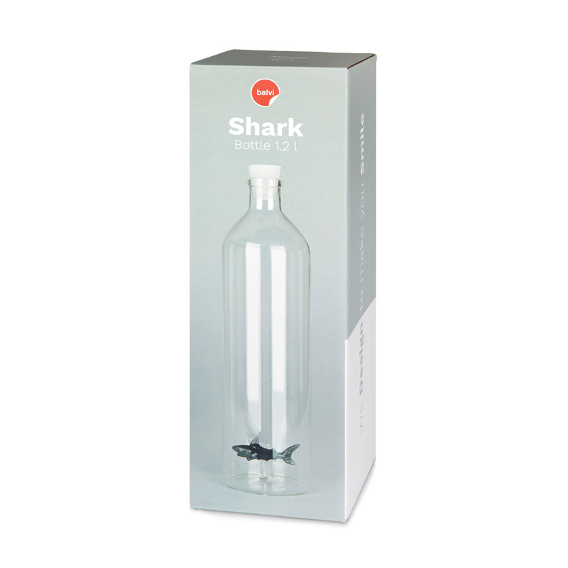 Glasflasche ATLANTIS SHARK 1.2 l Borosilicate