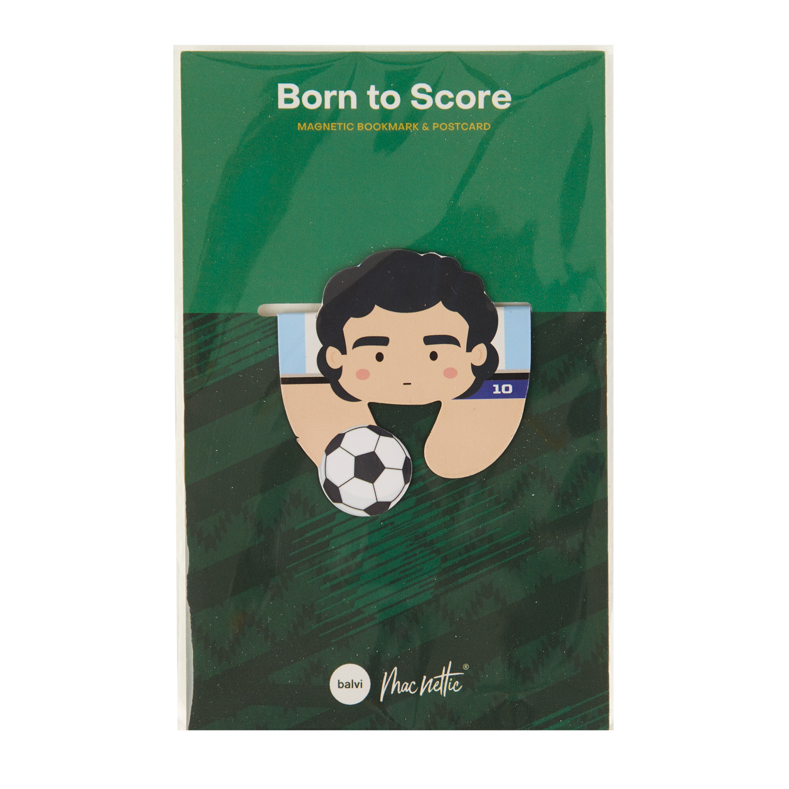 Buchzeichen Macnettic BORN TO SCORE