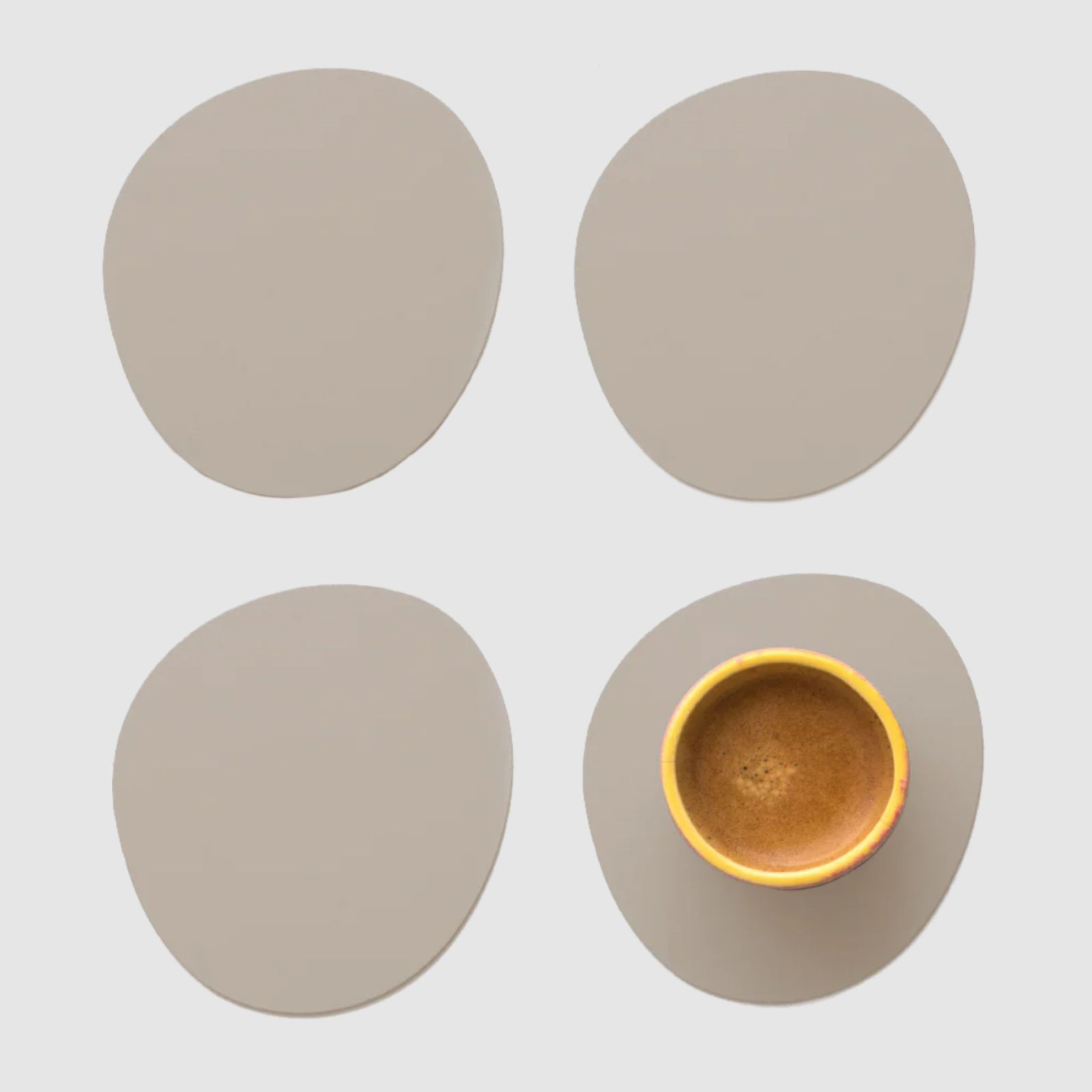 Ruca Stone Coasters (x4) Ash