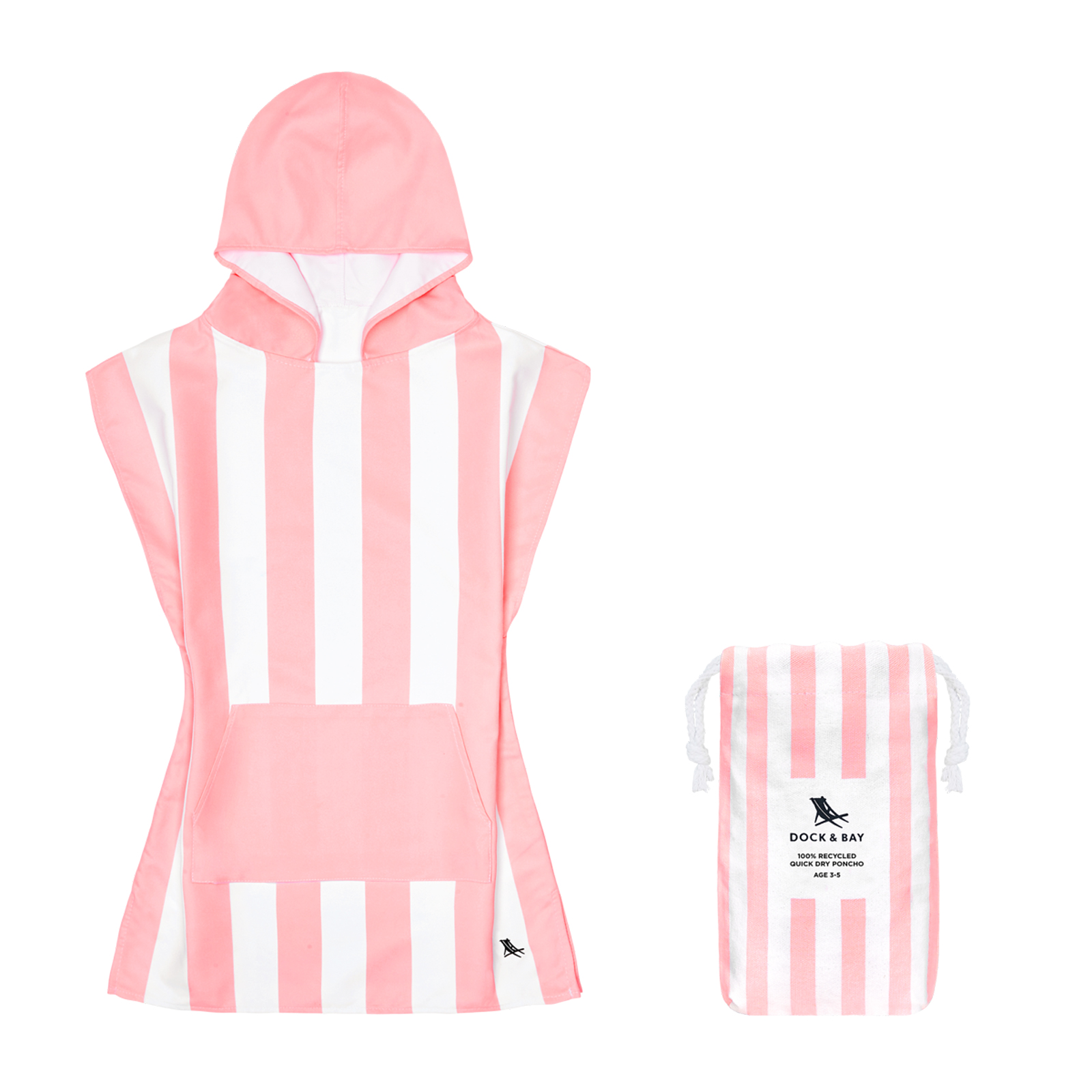 Poncho 3-5 Malibu pink