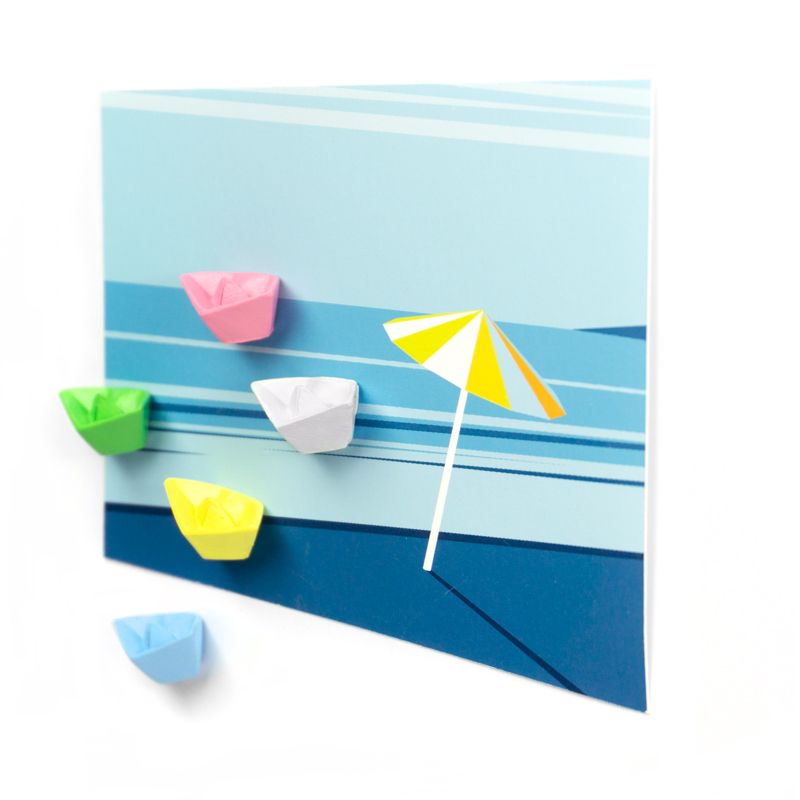 Magnets PAPER BOAT set of 5  