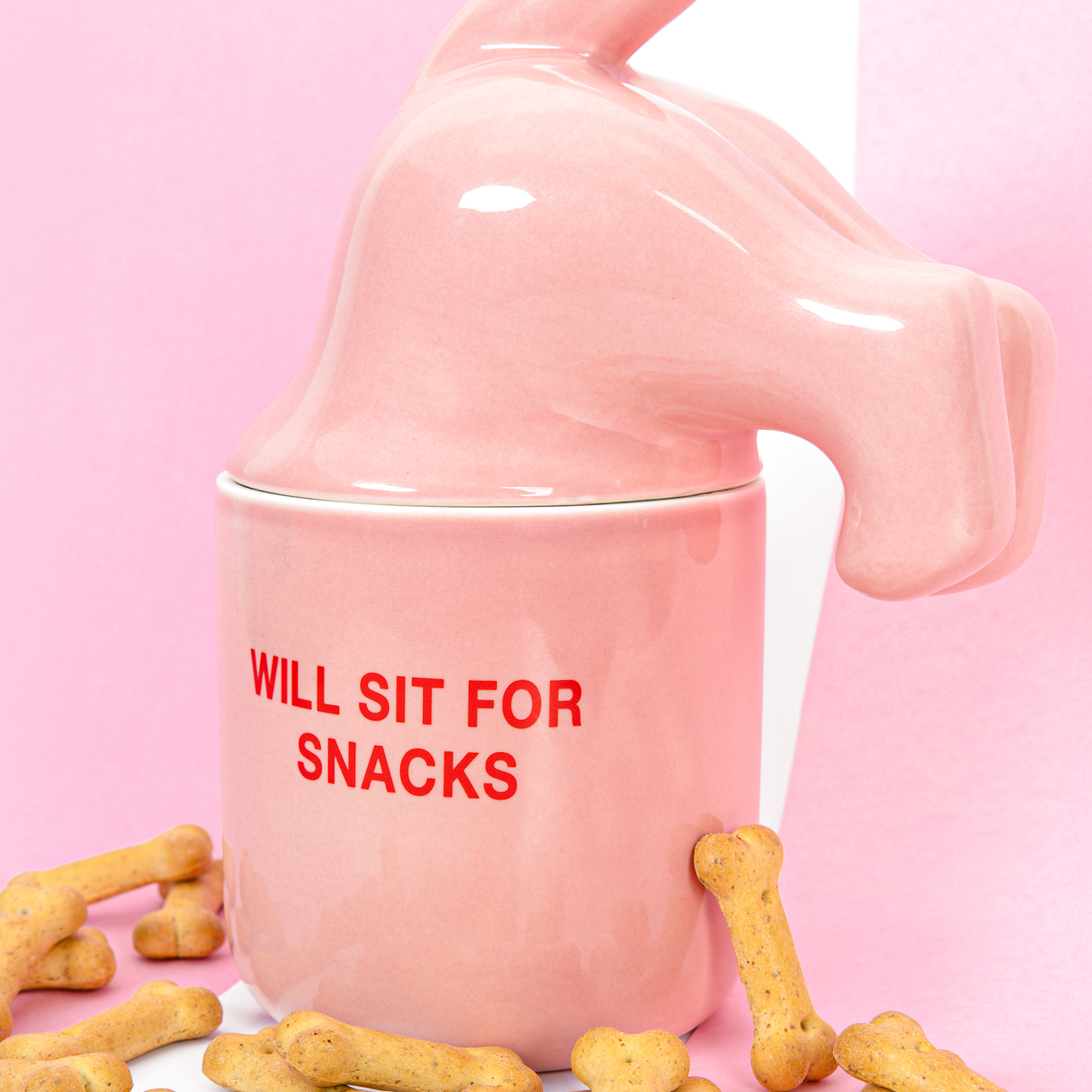 Futternapf Will sit for Snacks pink