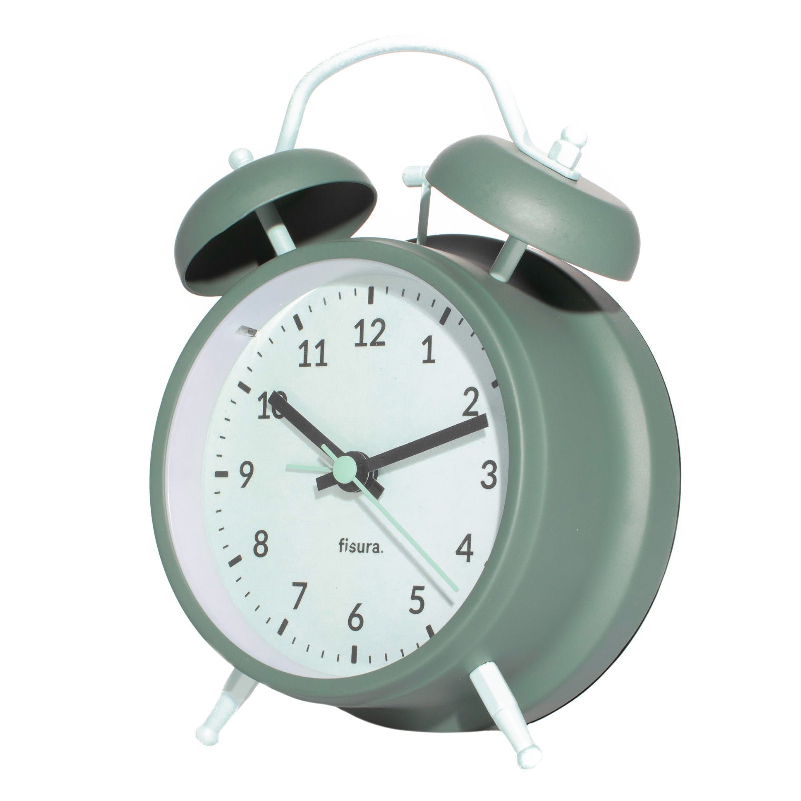 RETRO ALARM CLOCK green & mint 