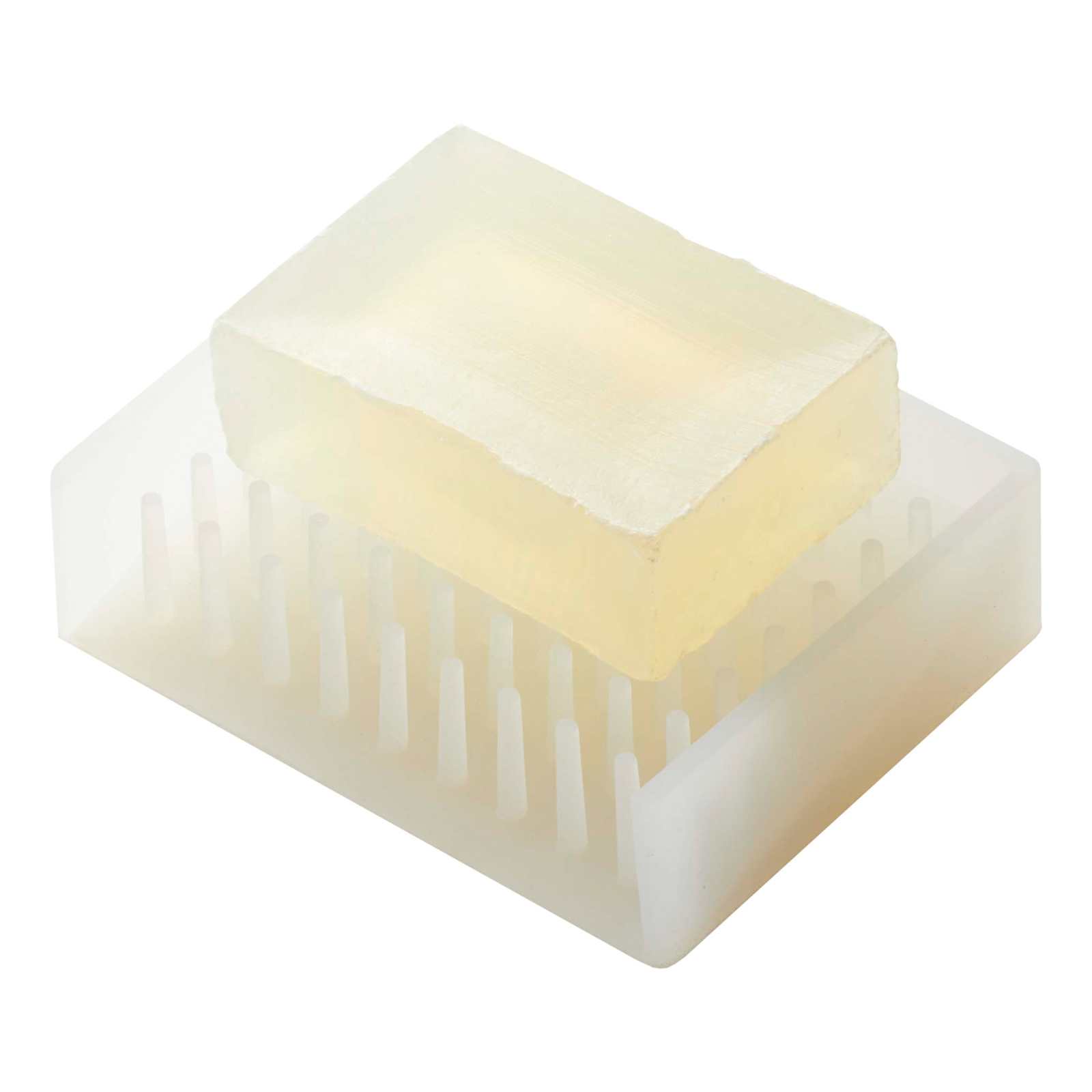 Plateau à savon en silicone FLOAT blanc