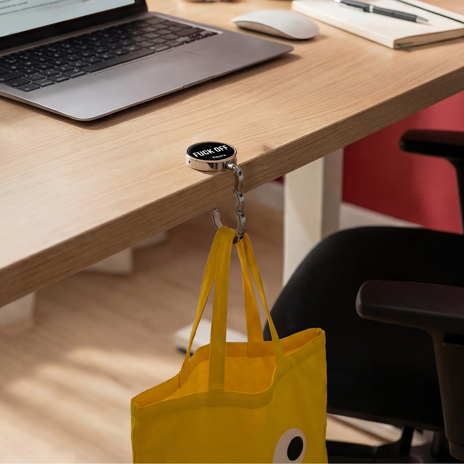 Bag hook FUCK OFF