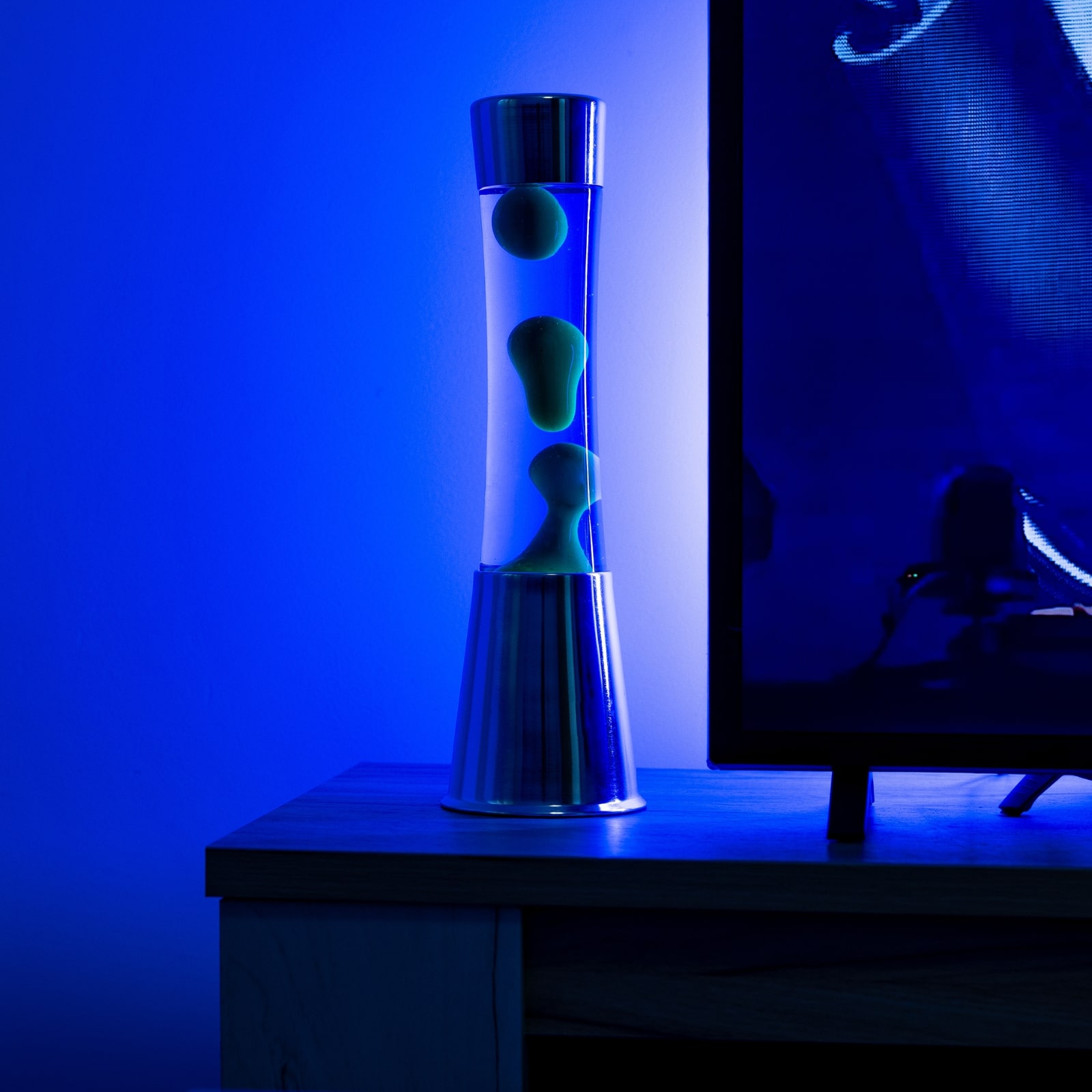 Lava Lamp TOWER green & blue 