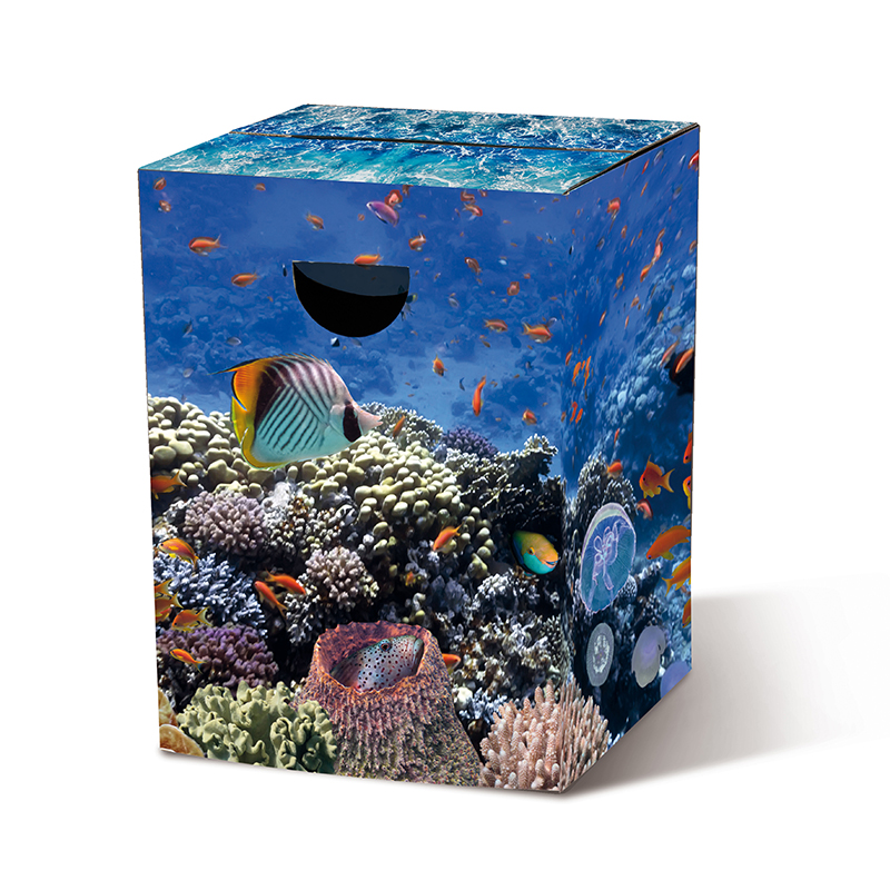 Le tabouret en carton Aquarium 