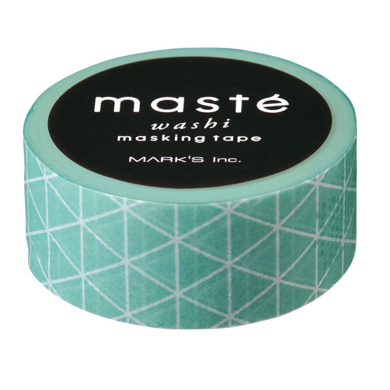 Masking tape MASTÉ BASIC Mint/Triangle 15 mm