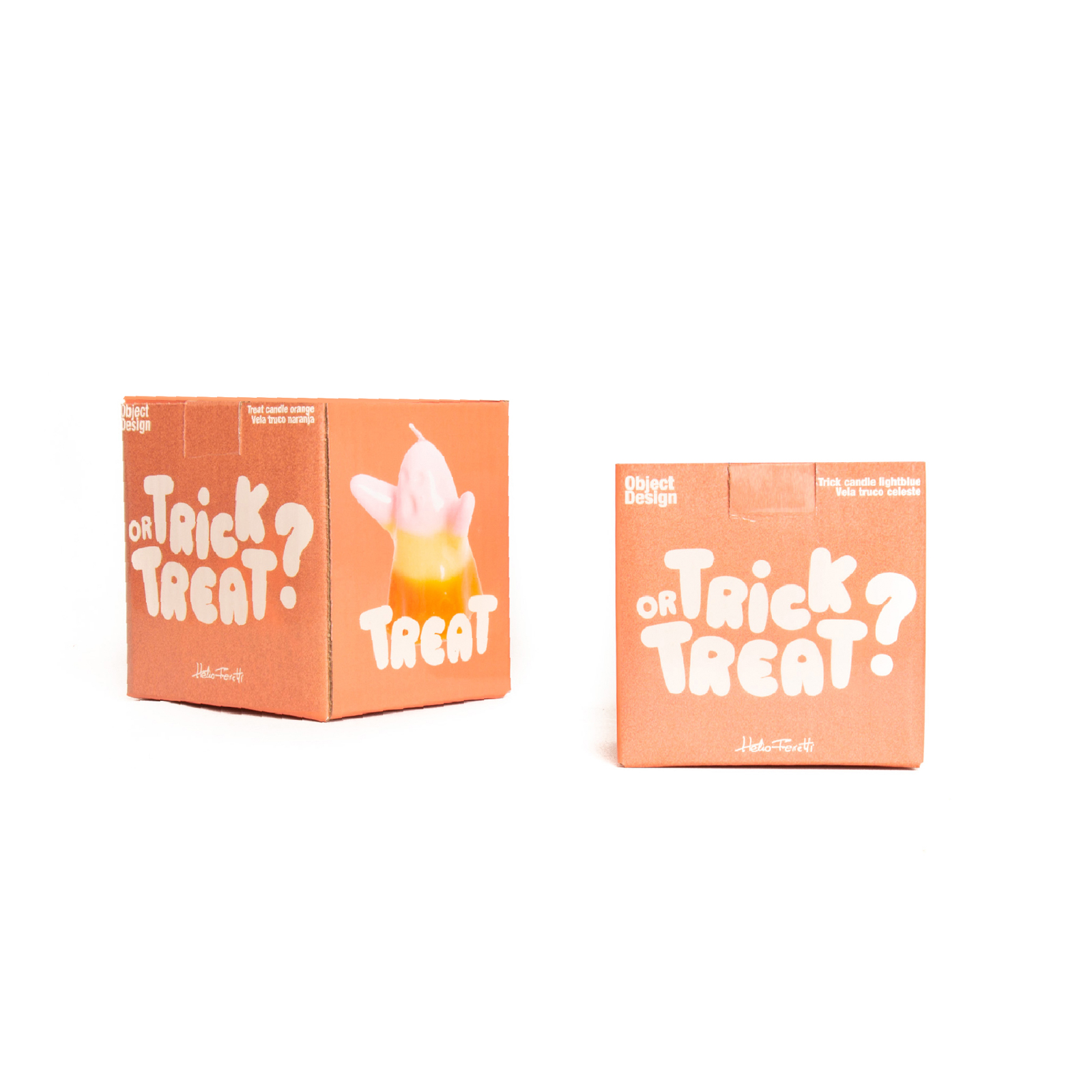 GHOST CANDLE TREAT ORANGE