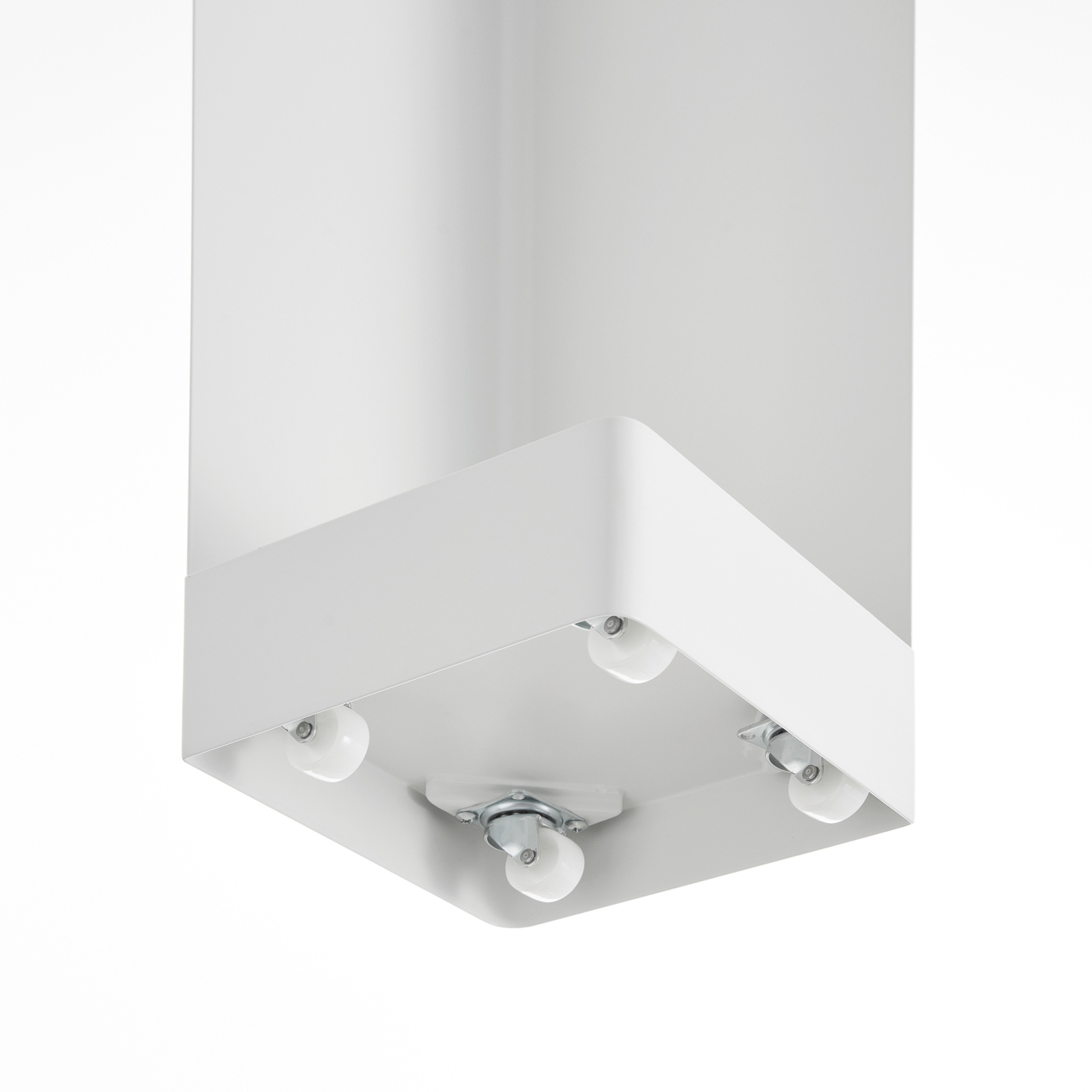 TOWER Étagère de salle de bain étroite avec roulettes blanc