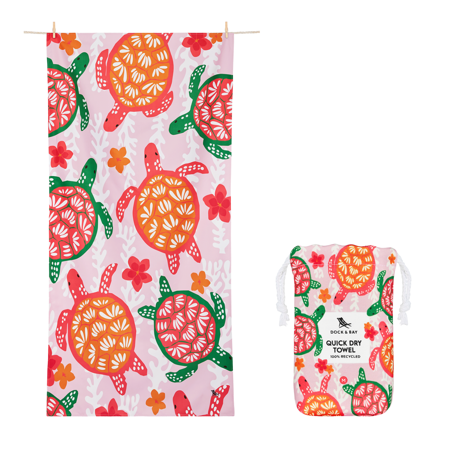 Towel KIDS M Turtley Tropical 