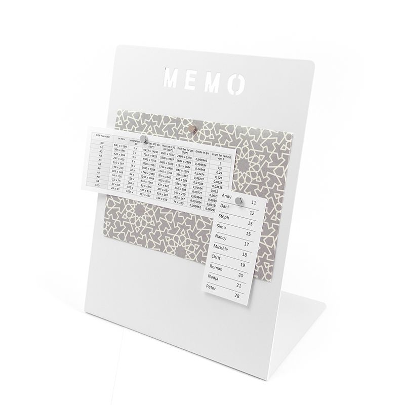 Memo board MEMO white 