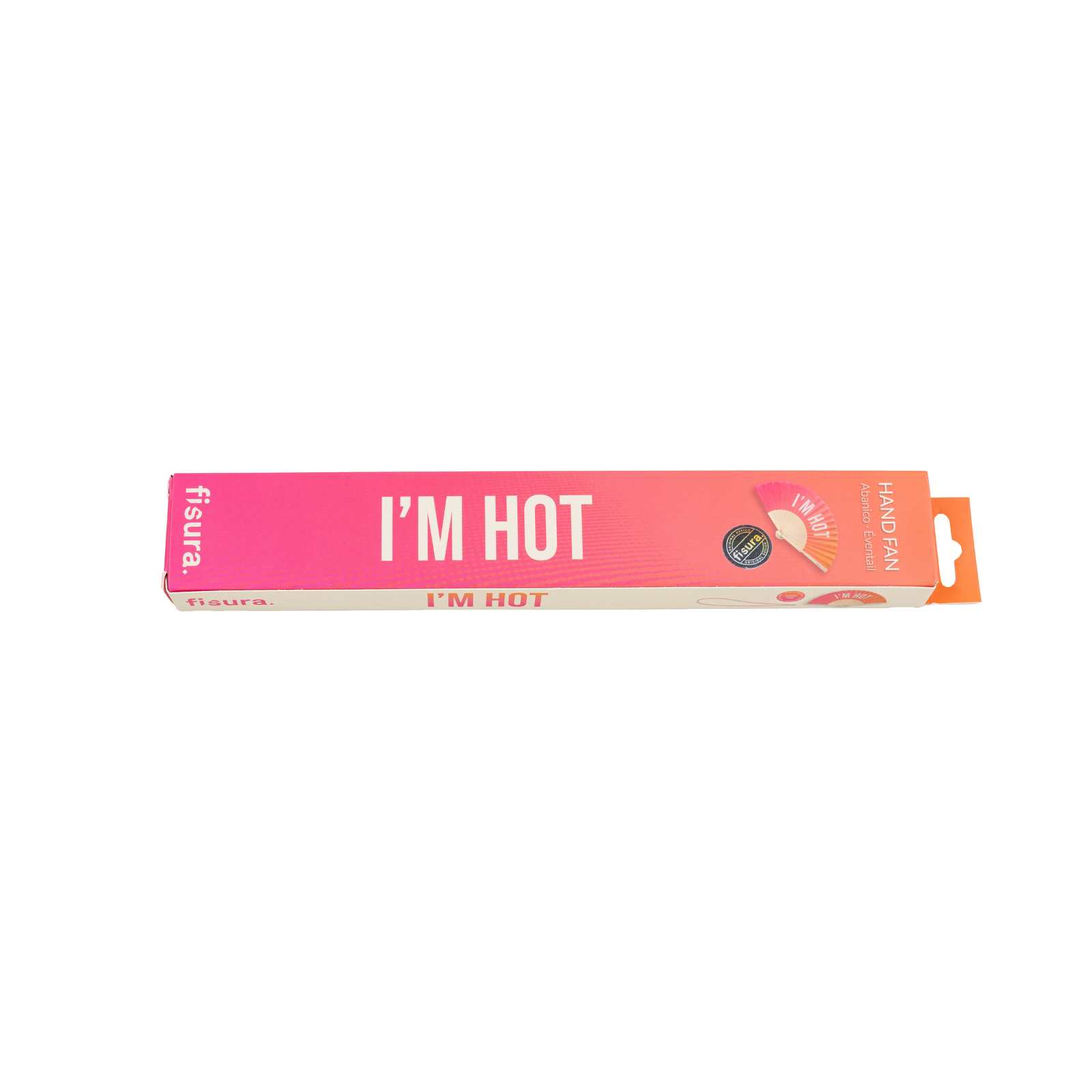 Éventails I'M HOT pink and orange gradient