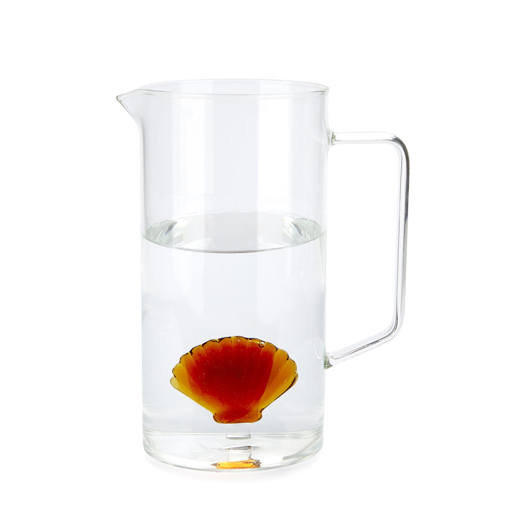 Jarre en verre ATLANTIS SHELL 1.3 l, amber borosilicate