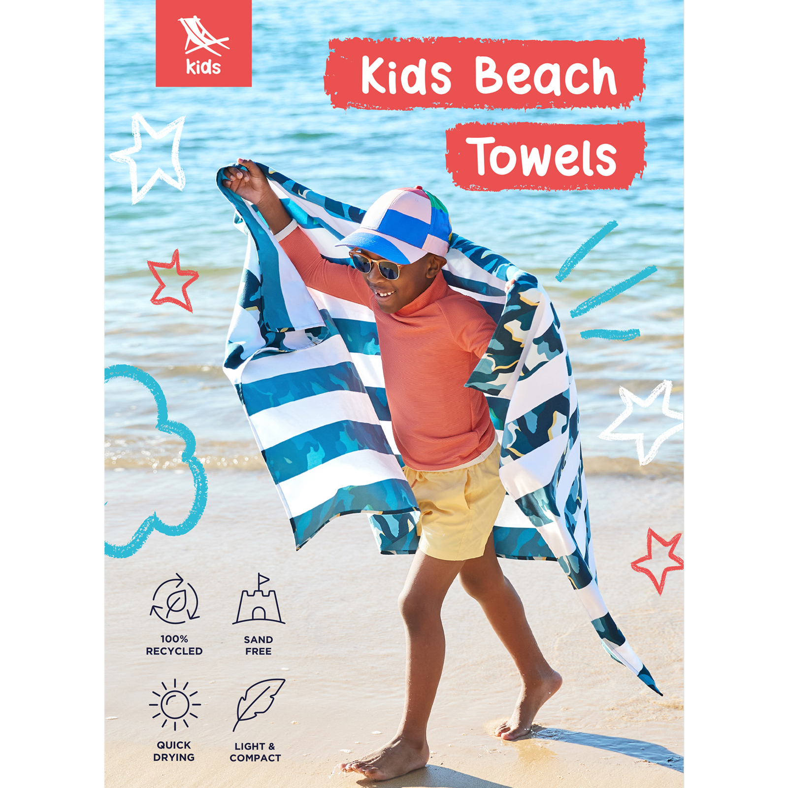 POS-Cards - Kids Towel - Easel POS Card 