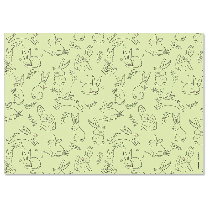 Paper placemat BUNNY 4 x 12 sheets