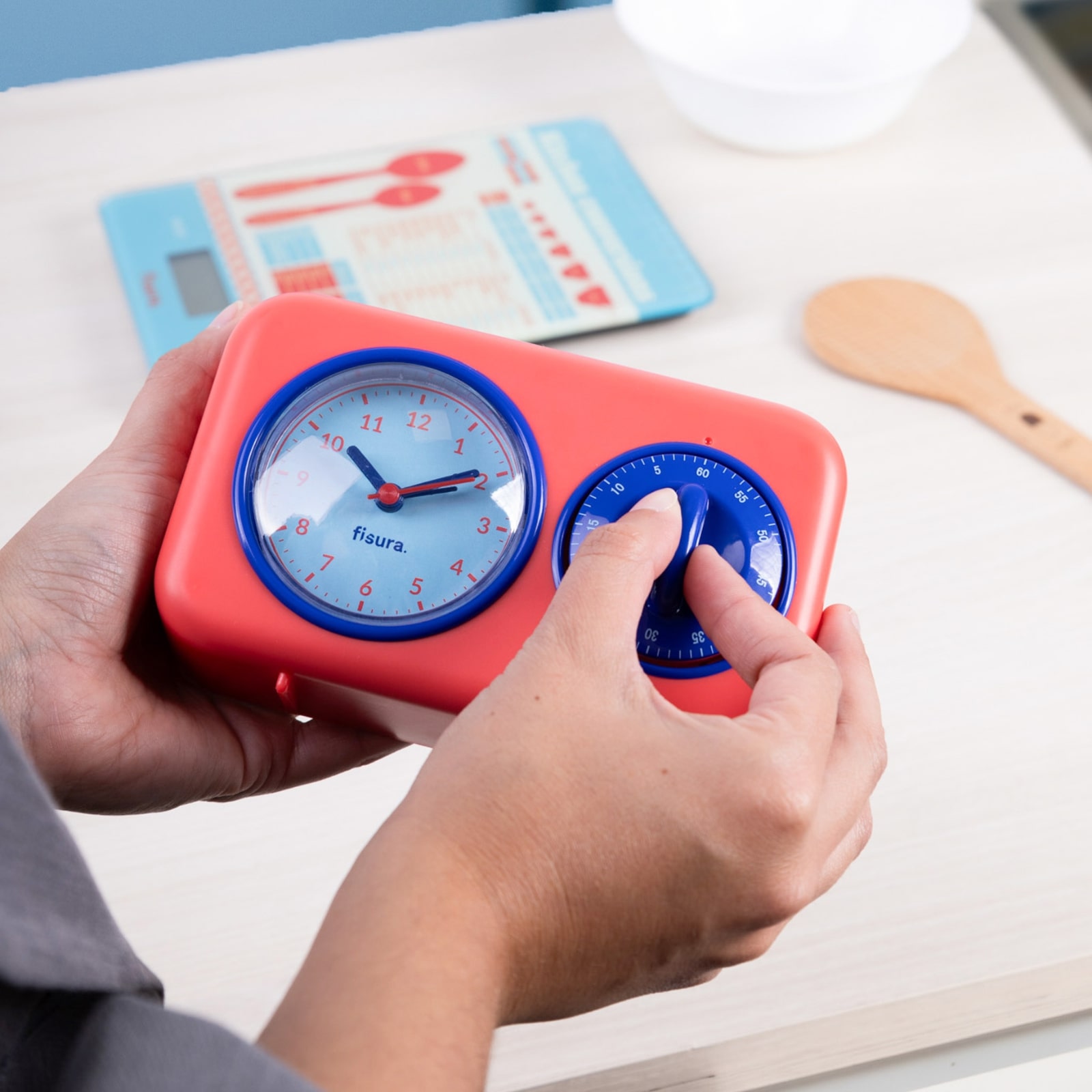 RETRO KITCHEN TIMER red 