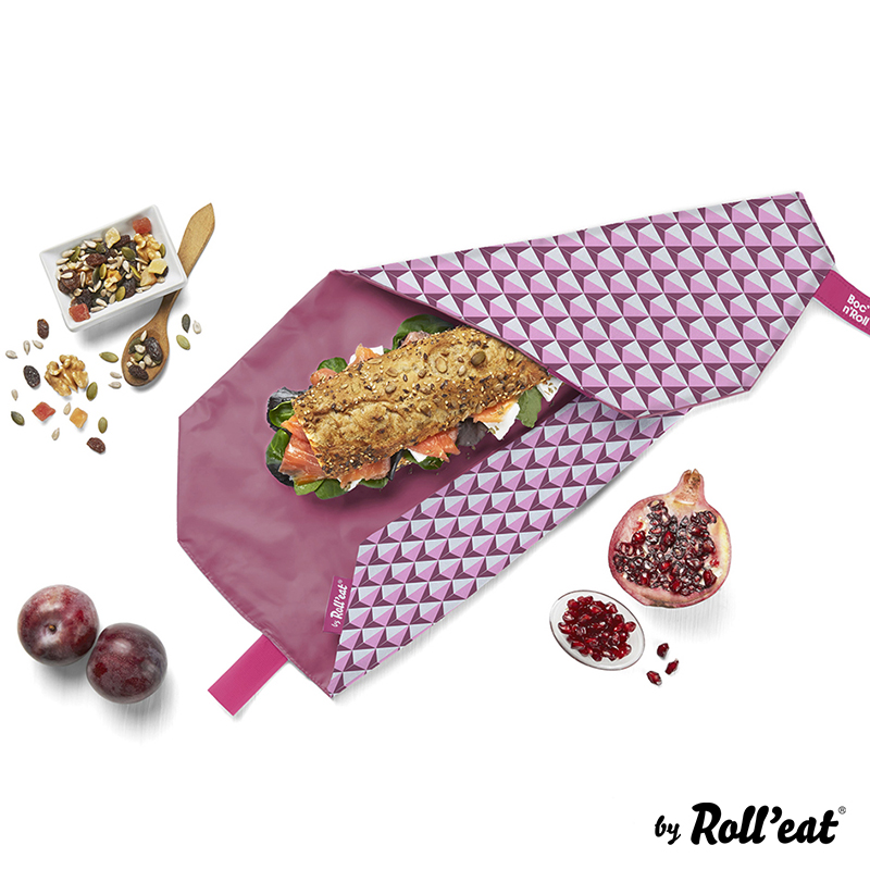 Boc'n'Roll Lunch Wrap Tiles Pink 