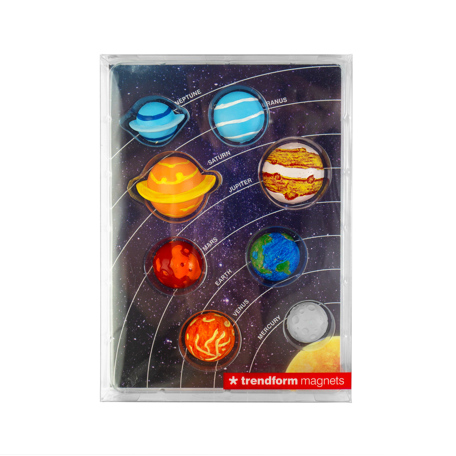 Aimants SOLAR SYSTEM set de 8 multicolore 