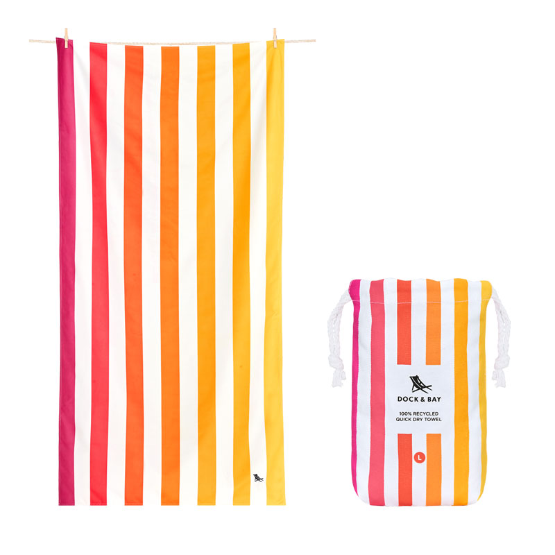 Towel SUMMER L Peach Sunrise 