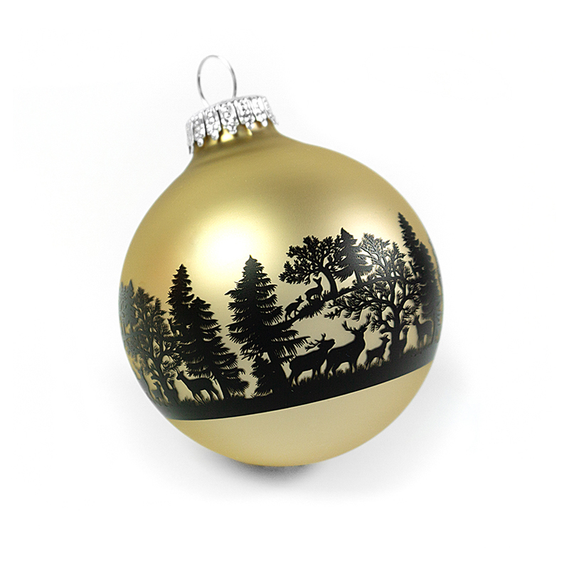 Bauble SWISS FOREST champagne 