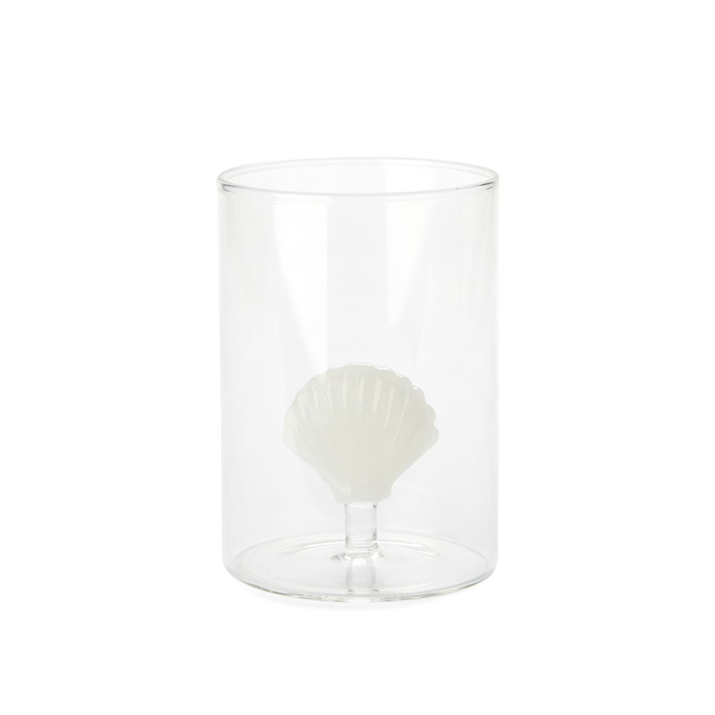 Verre ATLANTIS SHELL blanc borosilicate