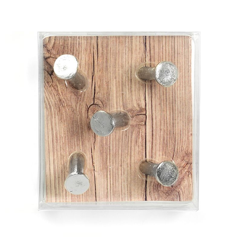 Magnets NAIL set of 5 silver 