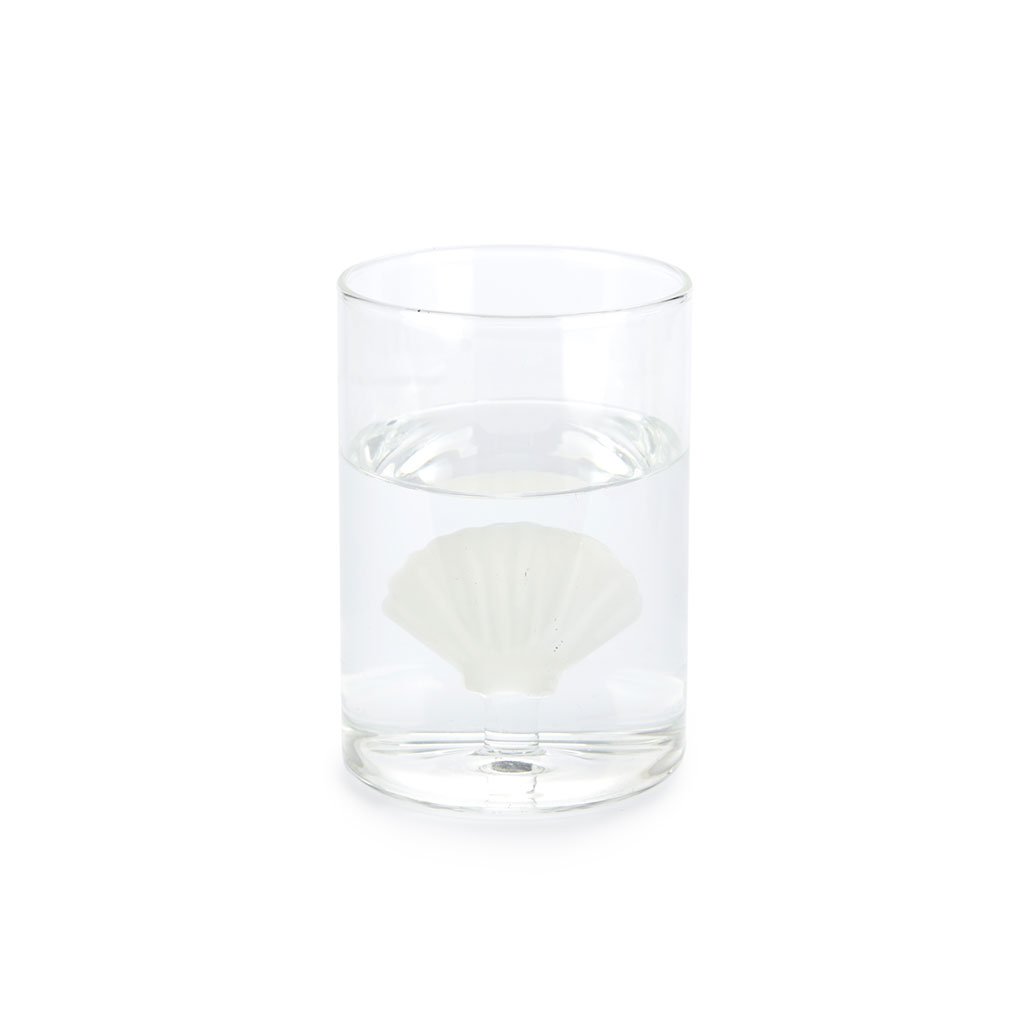 Trinkglas ATLANTIS SHELL weiss Borosilicate