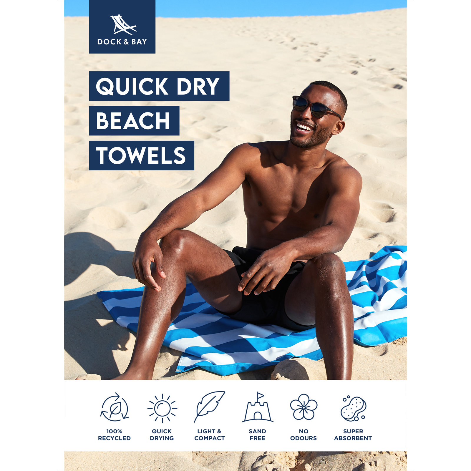 POS-Cards - Beach Towel - Easel POS Card 