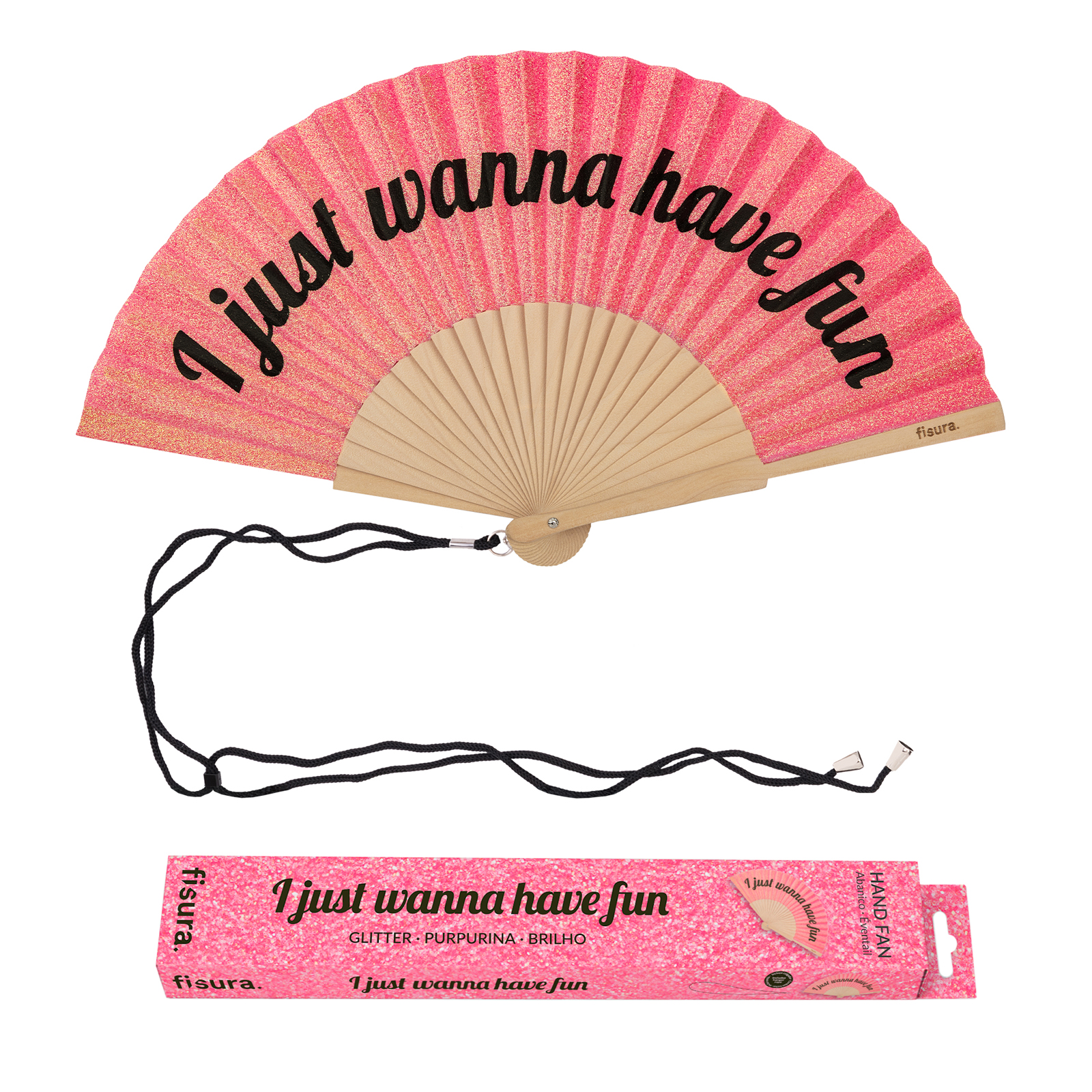 Handfächer I JUST WANNA HAVE FUN