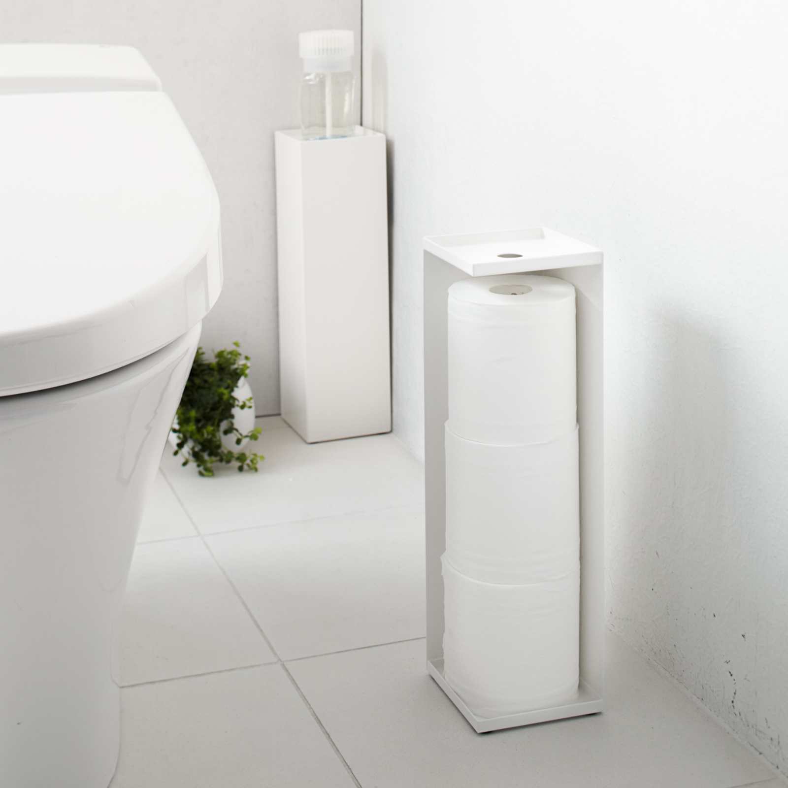 Toilettenpapierspender TOWER weiss 