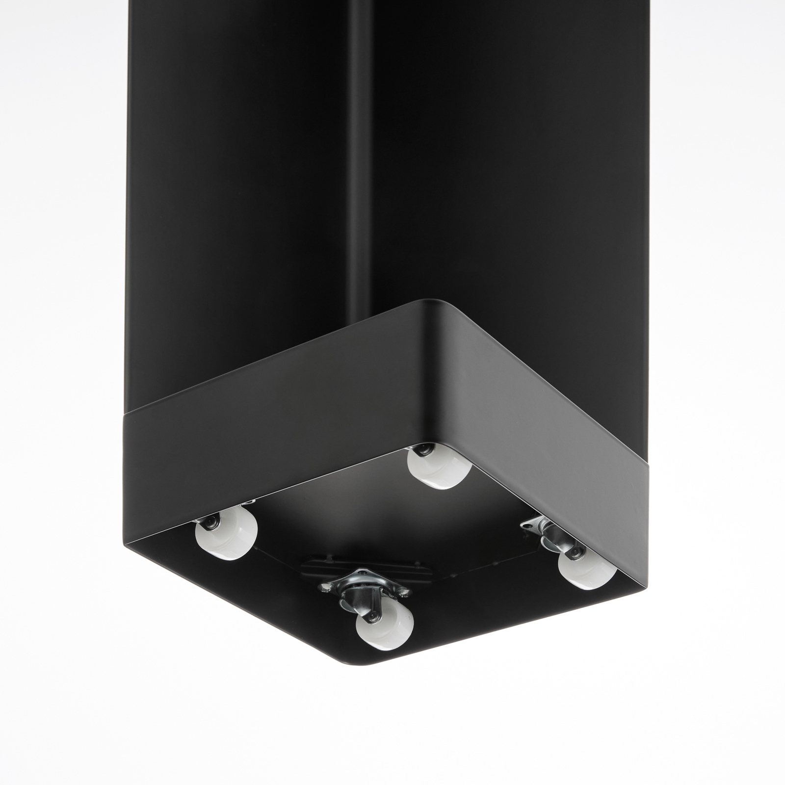 TOWER Toilettenpapierhalter mit Rollen schwarz