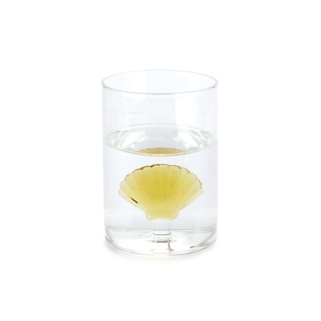Trinkglas ATLANTIS SHELL gelb Borosilicate
