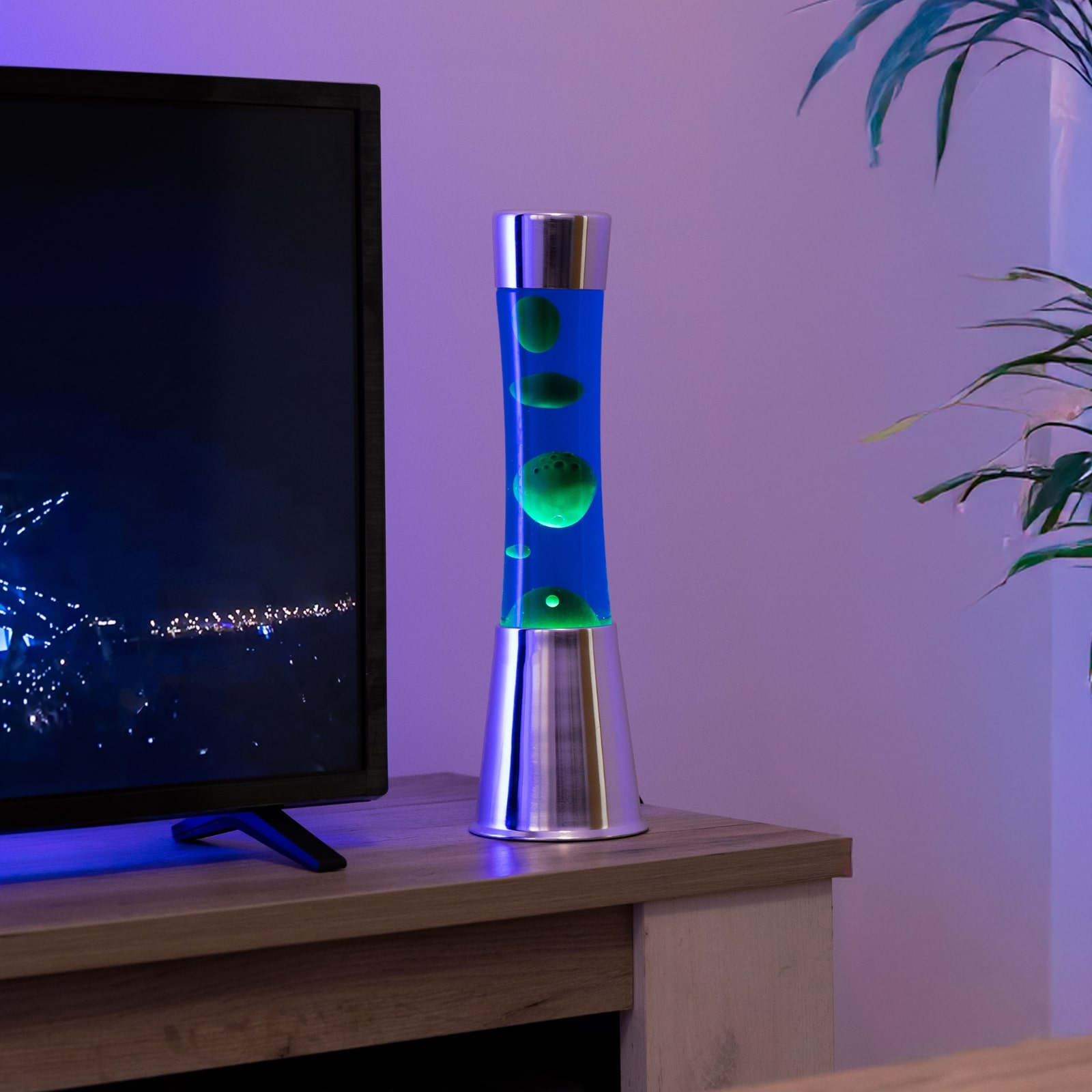 Lava Lamp TOWER green & blue 