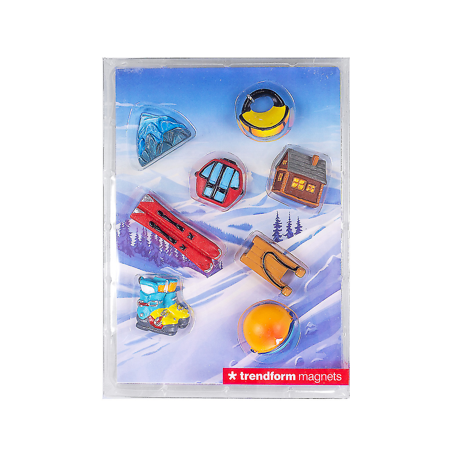 Magnete WINTER 8er Set multicolor