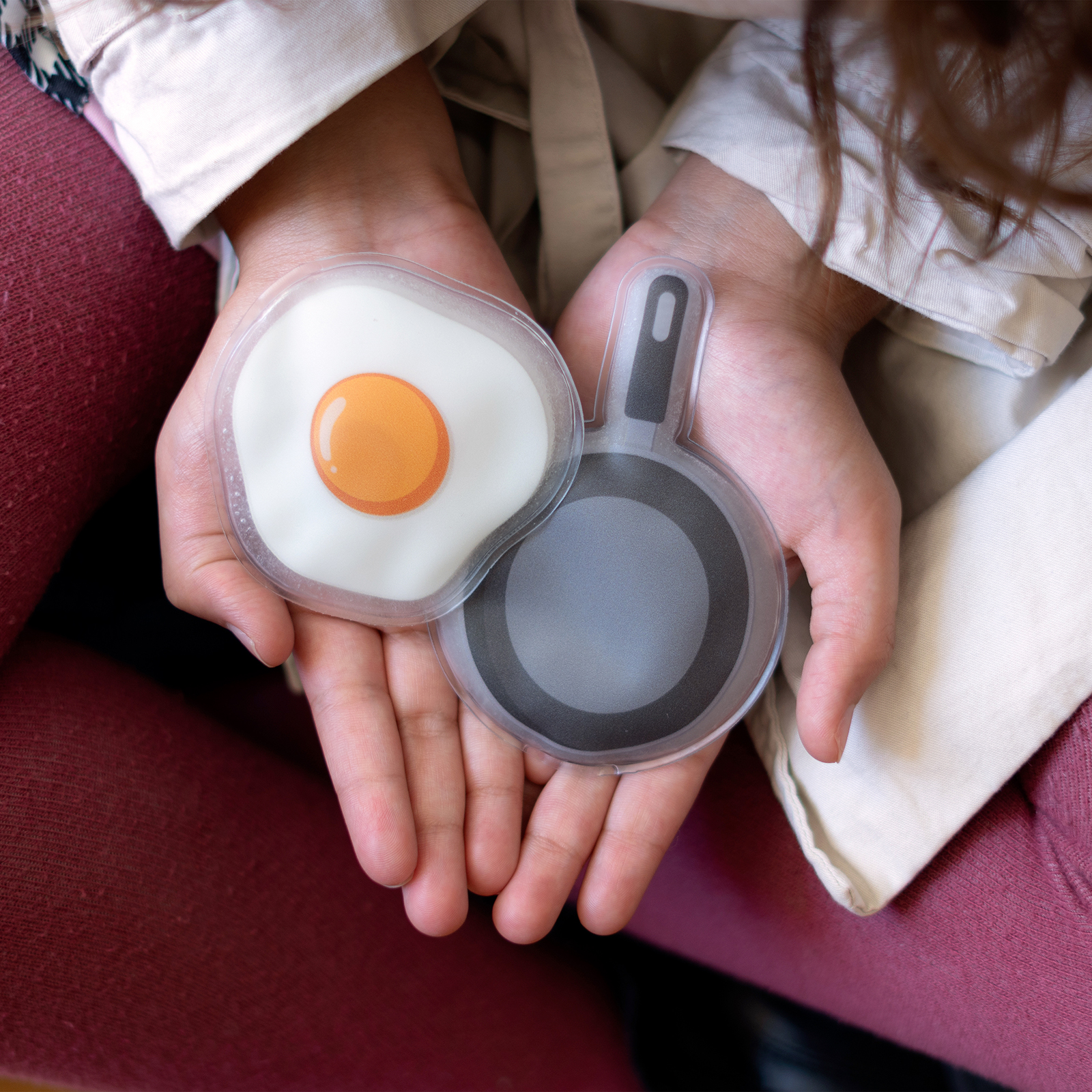 Hand warmer EGG & FRYING PAN  pack of 2