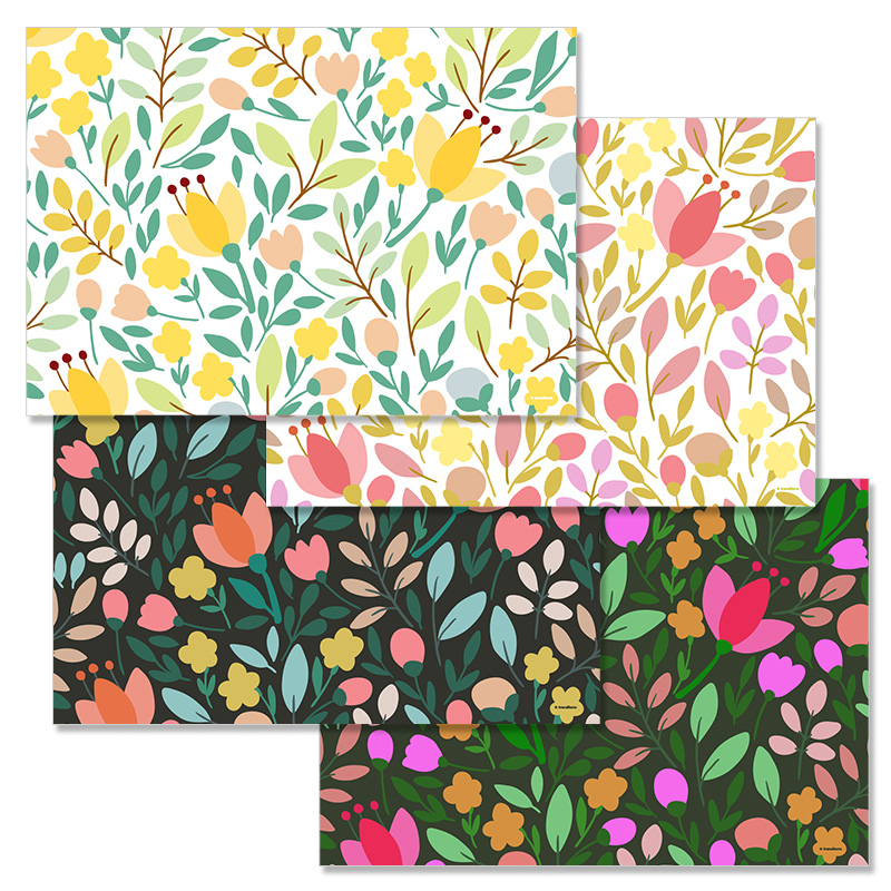 Paper placemat SPRING 4 x 12 sheets