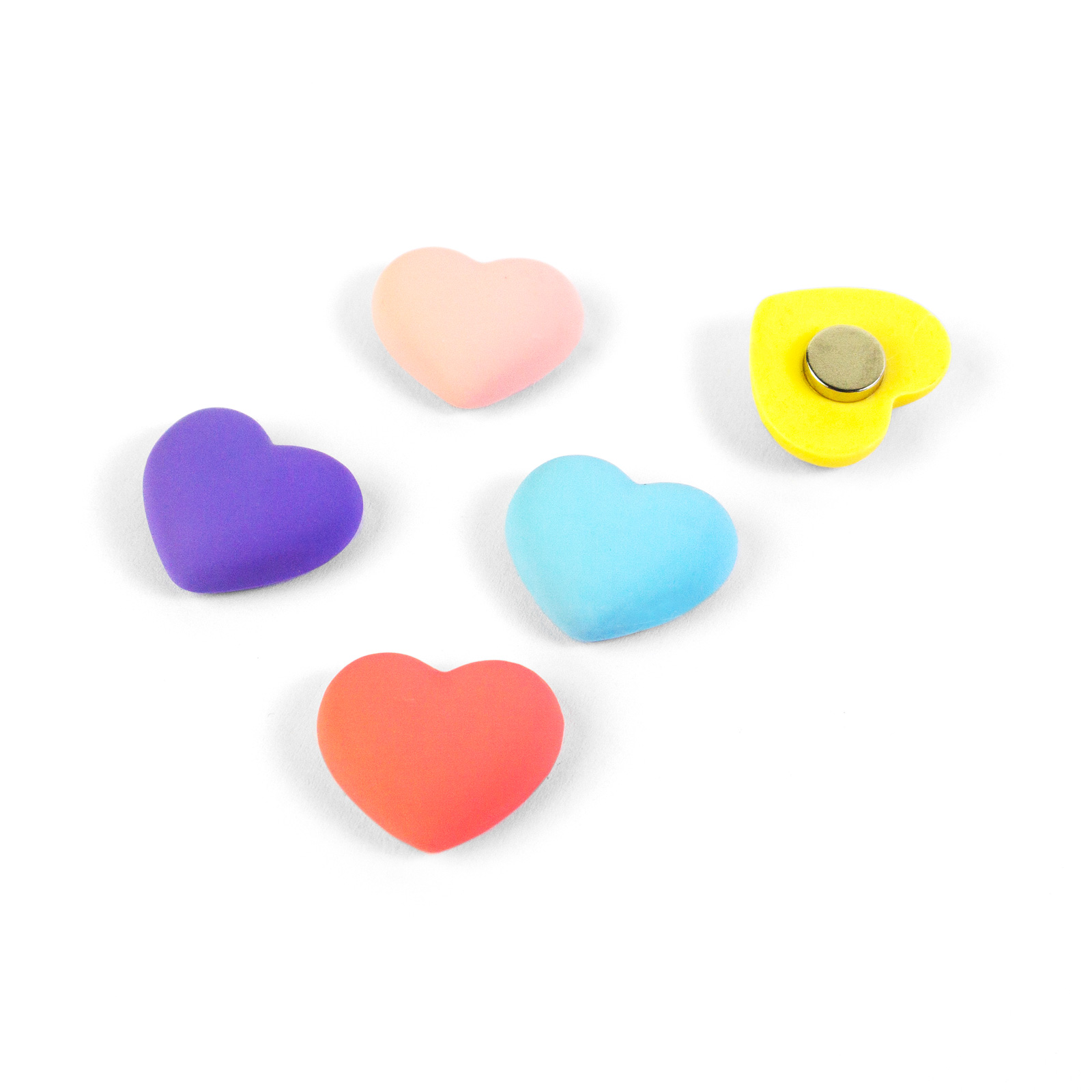 Aimants LOVE set de 5 multicolore 