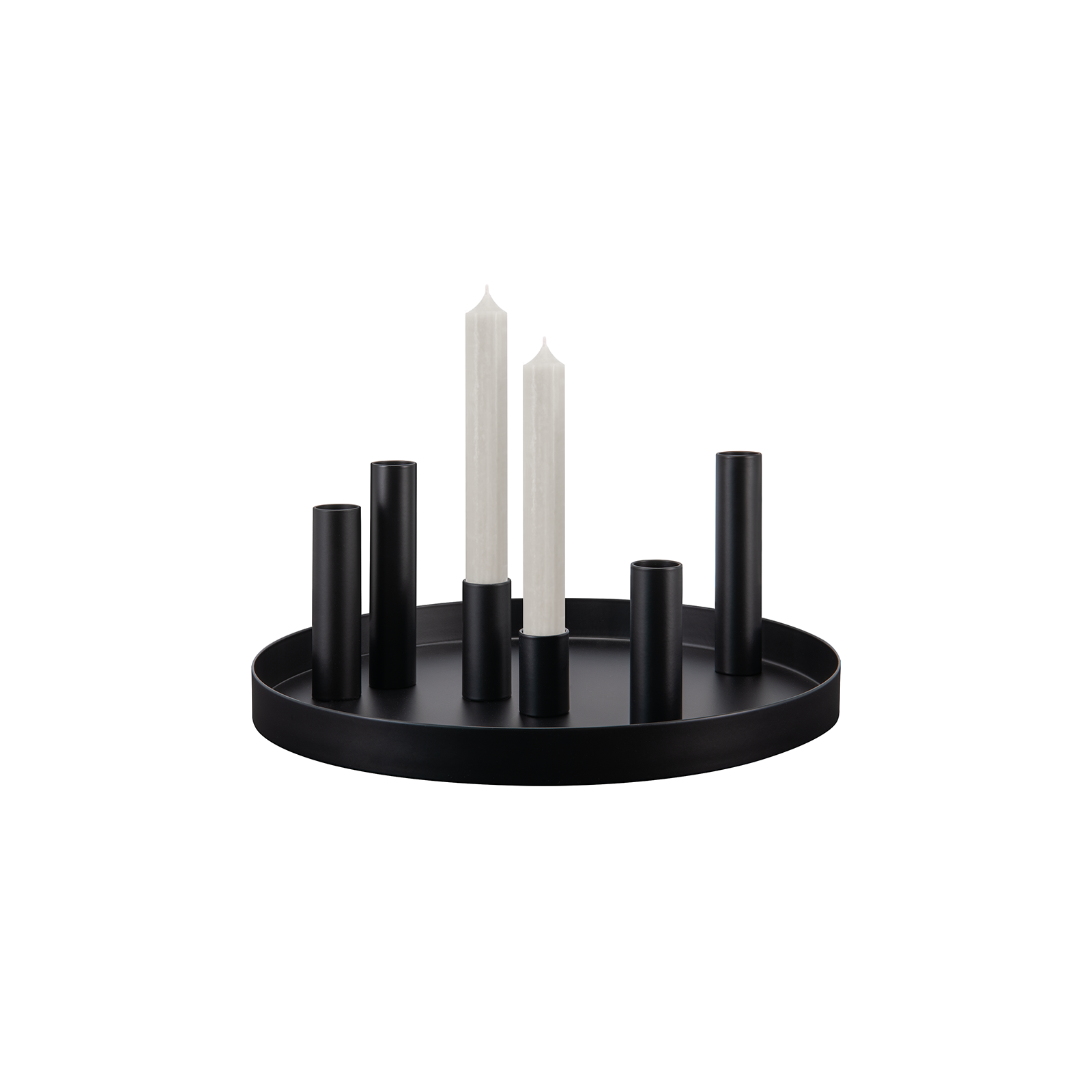 Magnetischer Kerzenhalter Luna black 7er set