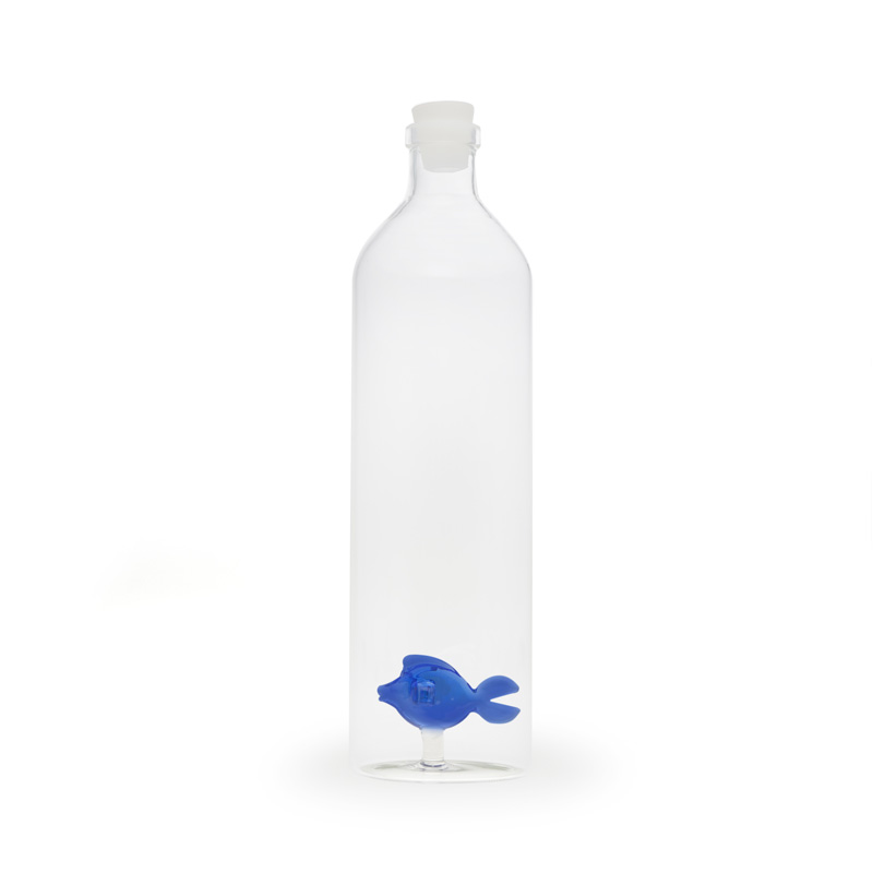 Bouteille en verre BLUE FISH 1.2 l borosilicate