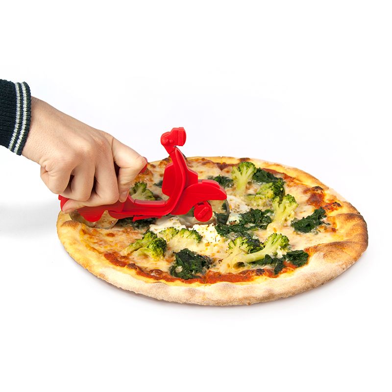 Découpe-pizza PIZZA SCOOTER rouge