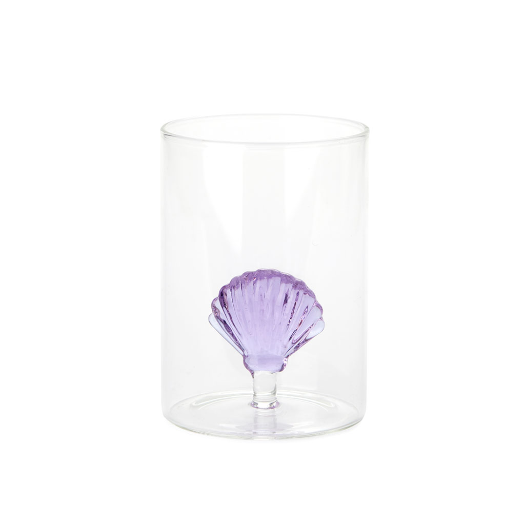 Verre ATLANTIS SHELL lila borosilicate