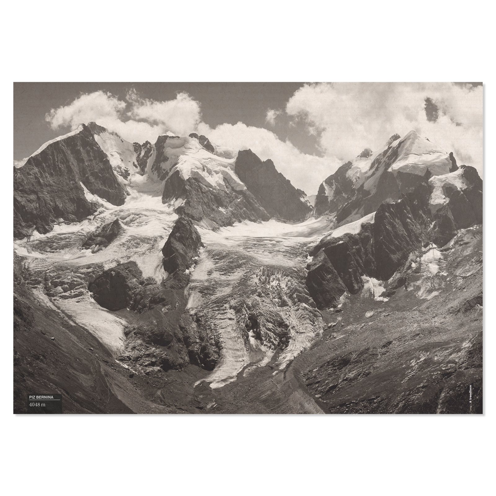 Paper placemat SWISS PEAKS 4 x 12 sheets