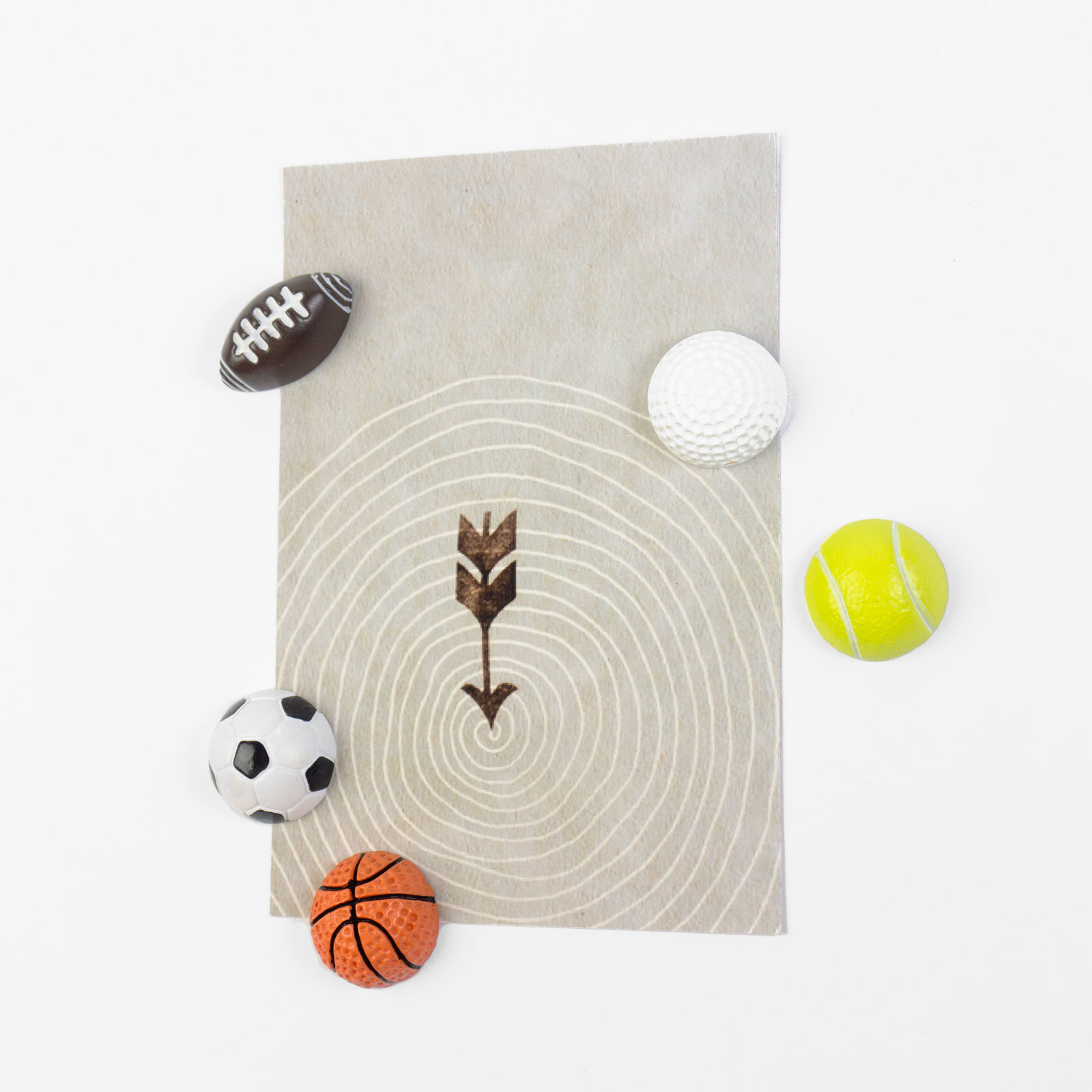 Magnets SPORTS set of 5 multicolor 