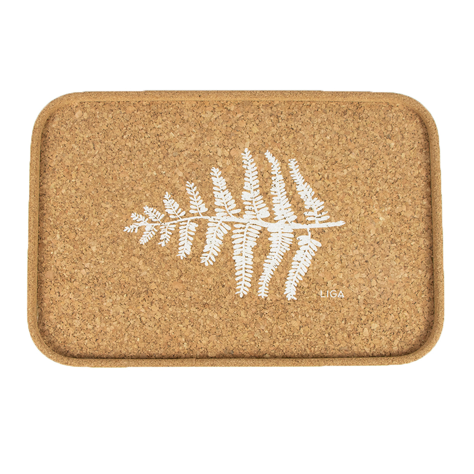 Tablett CORK FERN 30x20 cm