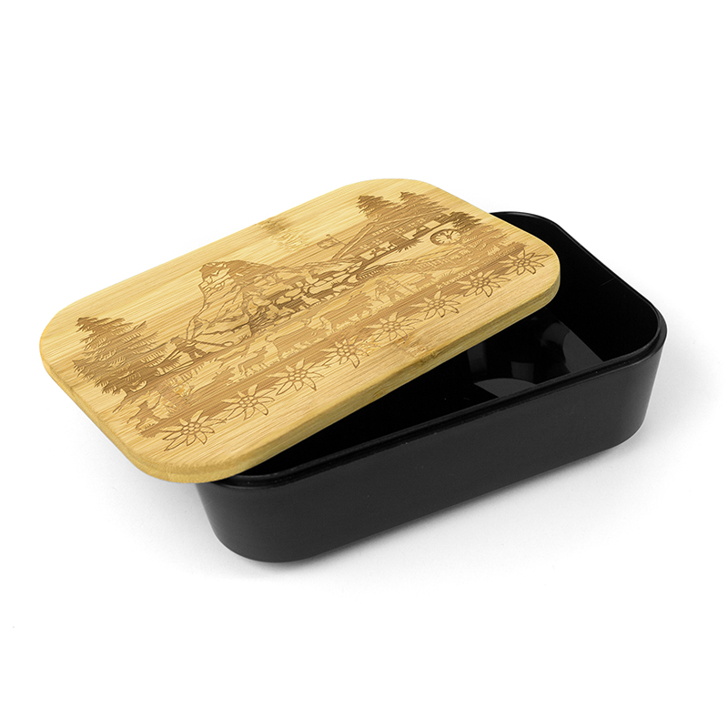 Lunchbox SWISS TRADITION black 